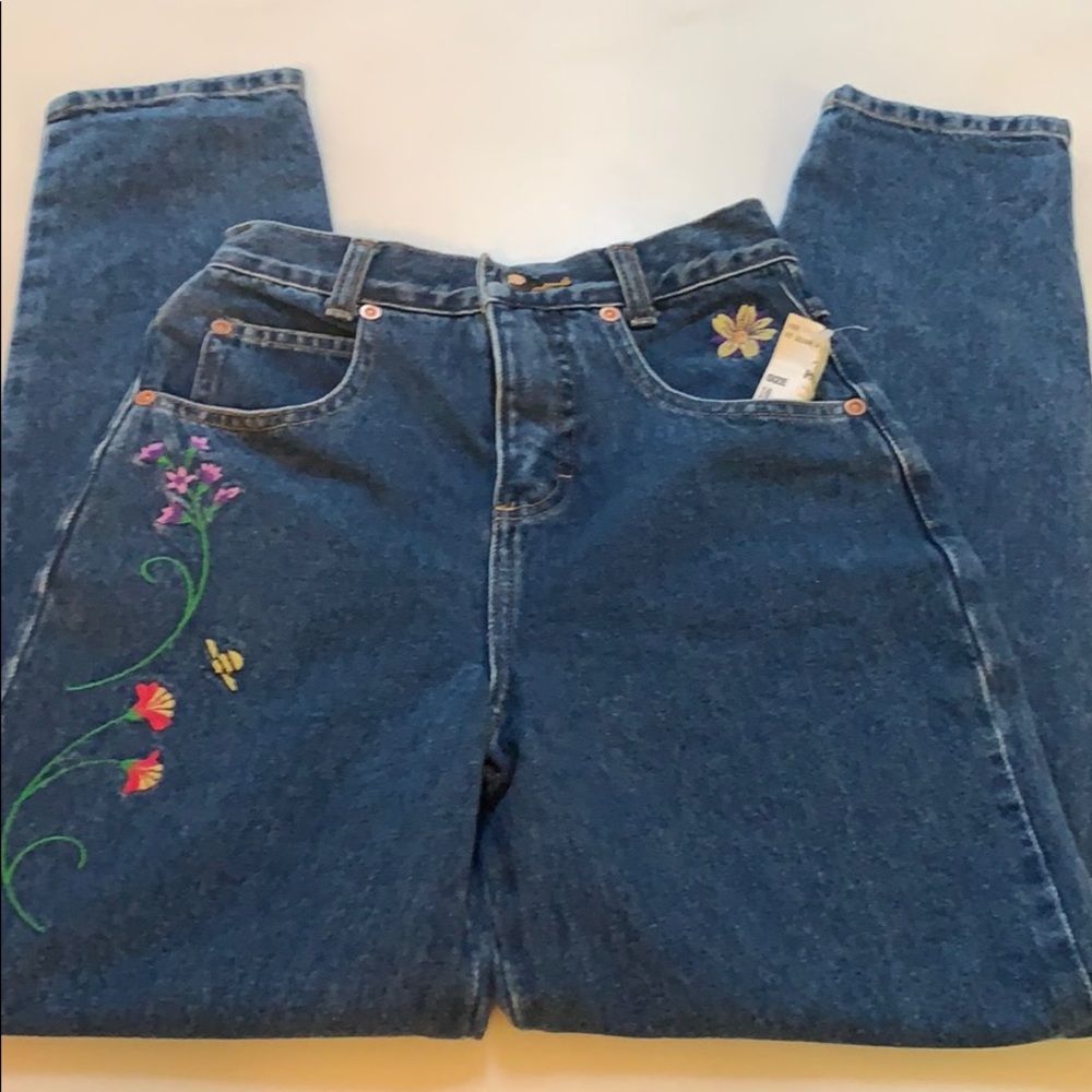 Girls embroidered jeans